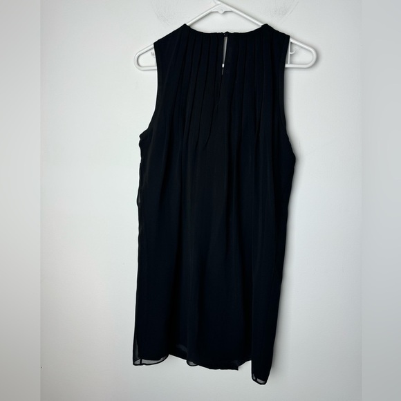 Ted Baker Pelayo Dress Black Chiffon Bow Sleeveless Mini Medium - Picture 2 of 7